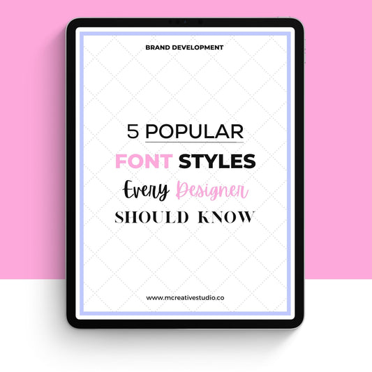 5 Popular Font Styles You Should Know