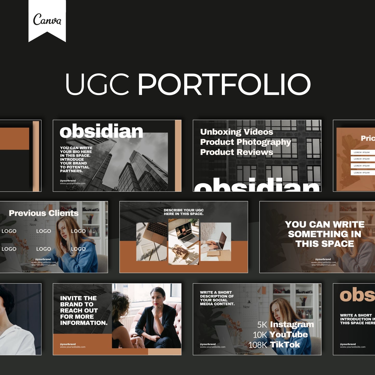 Obsidian UGC Portfolio